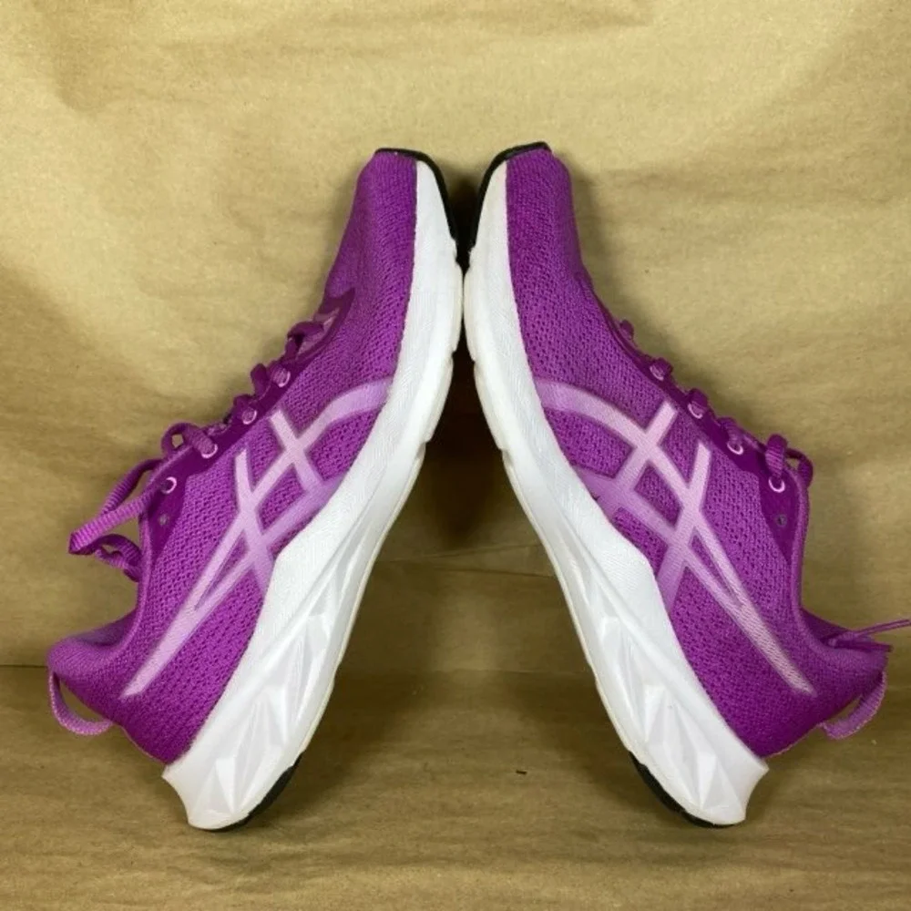Asics Jolt 4 Running Shoes Mens 7 Purple Solid Mesh Lace Up Lightweight Sneakers